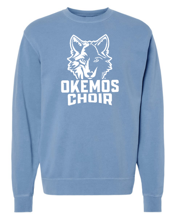 Okemos Choir - Adult Midweight Pigment Dyed Crewneck Sweatshirt