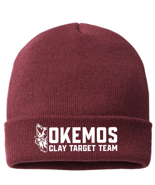 Okemos Clay Target Team 2024 - Maroon Beanie