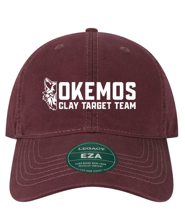 Okemos Clay Target Team 2024 - Relaxed Twill Dad Hat (Maroon, Black)