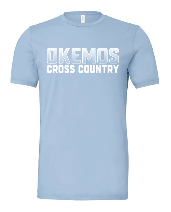 Okemos CMS Cross Country - Adult T-Shirt Blue/Maroon/Black