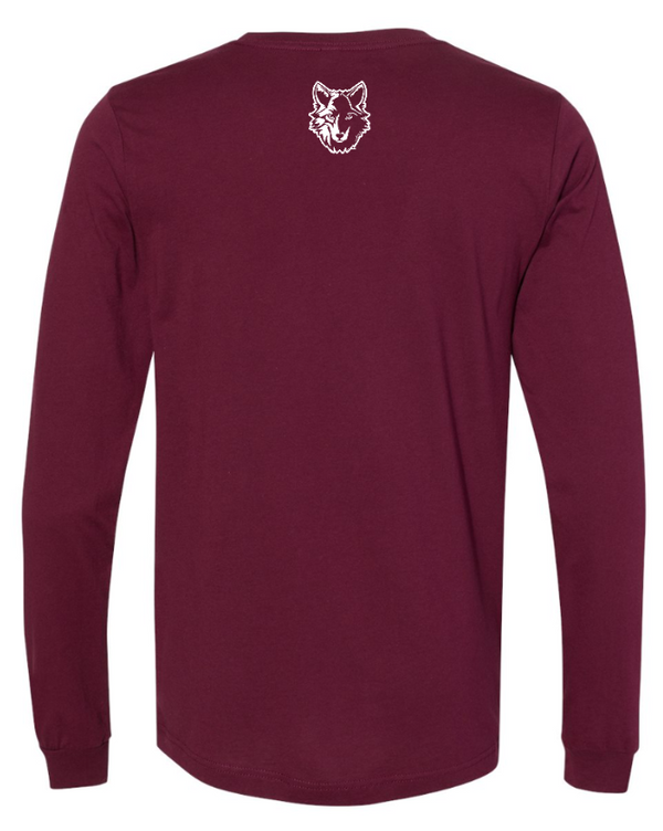 Okemos CMS Cross Country - Adult Long Sleeve T-Shirt Blue/Maroon/Black