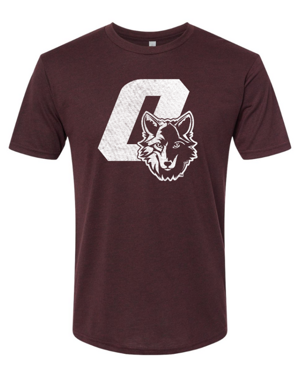 Okemos Wolves Community - Adult Unisex Triblend T-Shirt ("O" With Wolf Design)