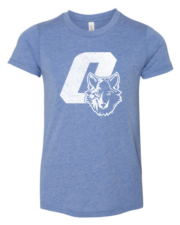 Okemos Wolves Community - Youth Triblend T-Shirt ("O" With Wolf Design)