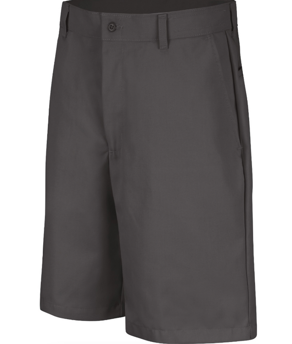 Okemos Operations Uniforms - Plain Front Shorts ~ Black / Charcoal ~