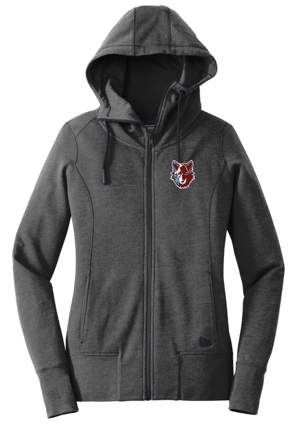 Okemos Public Montessori - Ladies Tri Blend Fleece Full Zip Hoodie