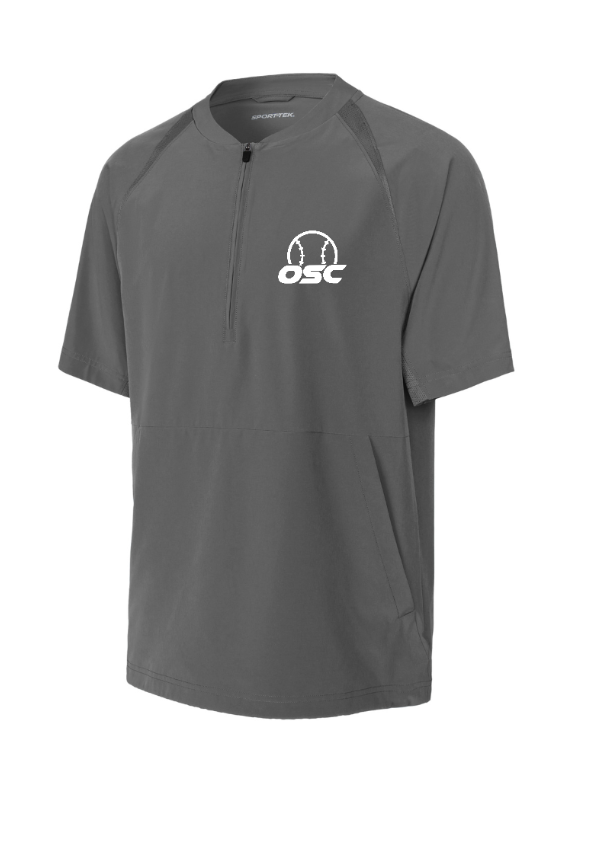 Okemos Softball Club - Half Zip Short Sleeve Jacket