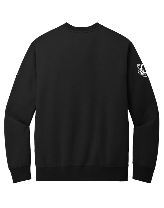 Okemos Swim & Dive - Nike Fleece Sleeve Swoosh Crew Black