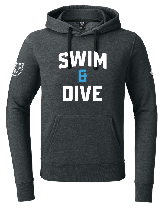 Okemos Swim & Dive - The North Face Sleeve Logo Pullover Hoodie