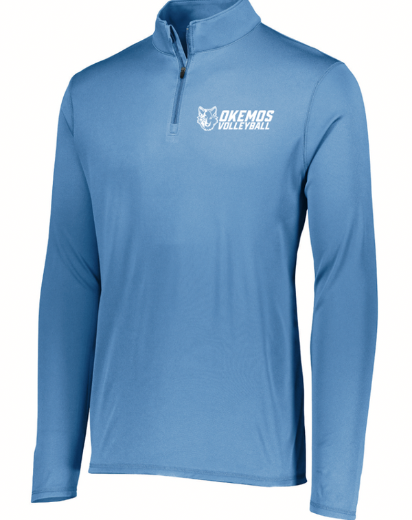 Okemos Volleyball 2024 - Adult Attain Quarter Zip Pullover Blue