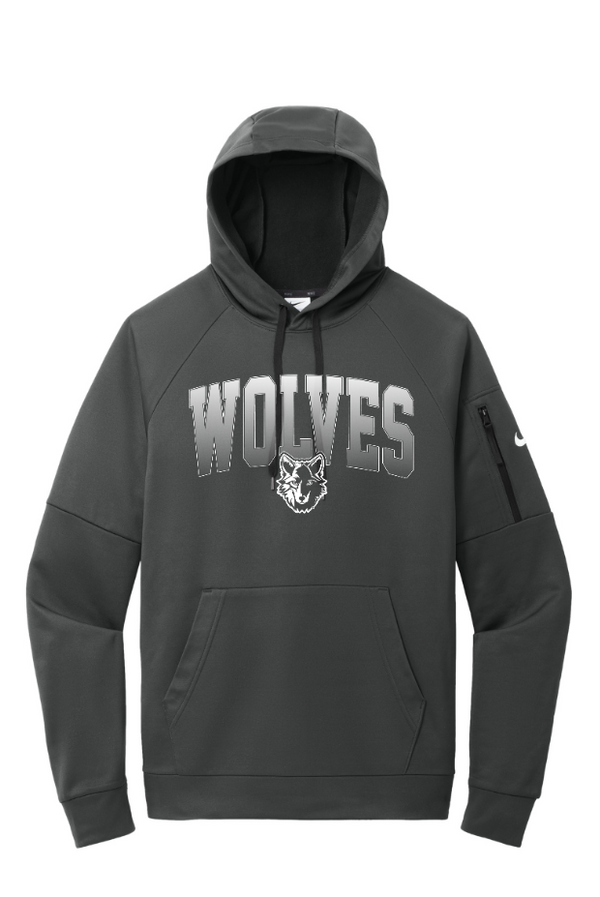 Okemos Wolves Community - Nike Therma-FIT Pullover Fleece Hoodie (Wolves Gradient Design)