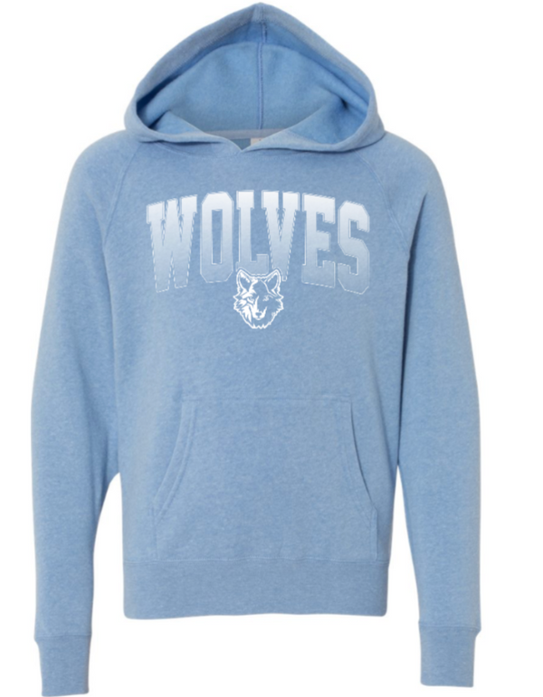 Okemos Wolves Community - Special Blend Hooded Sweatshirt (Wolves Gradient Design)