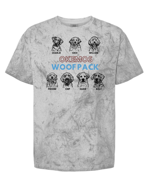 Woof Pack Holidays - Colorblast Heavy Weight T-Shirt