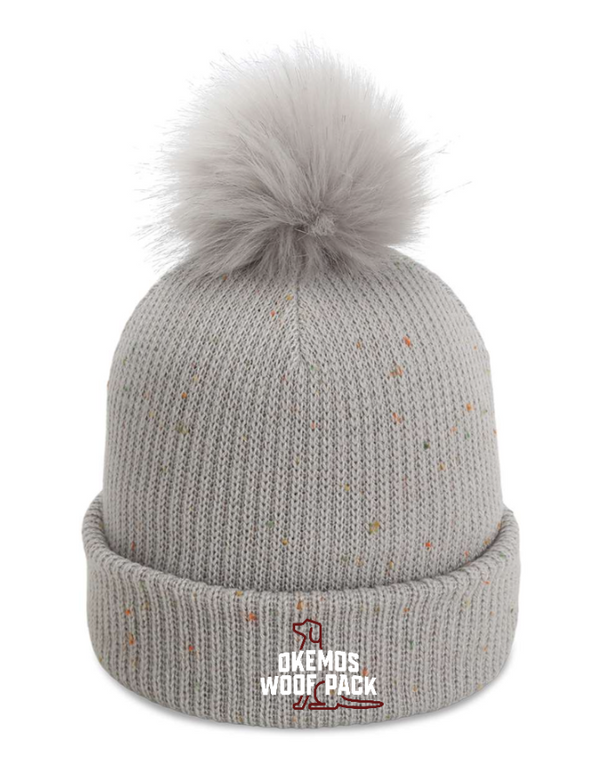 Woof Pack Holidays - Pom Cuffed Beanie