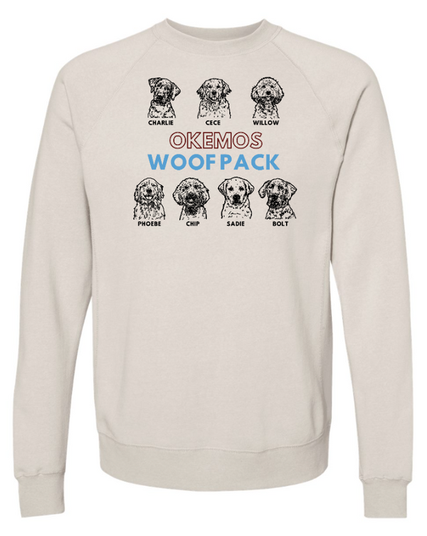 Woof Pack Holidays - Special Blend Crewneck Raglan Sweatshirt