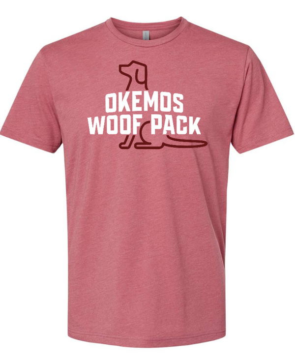 Woof Pack Holidays - Unisex T-Shirt (Pink / Blue)