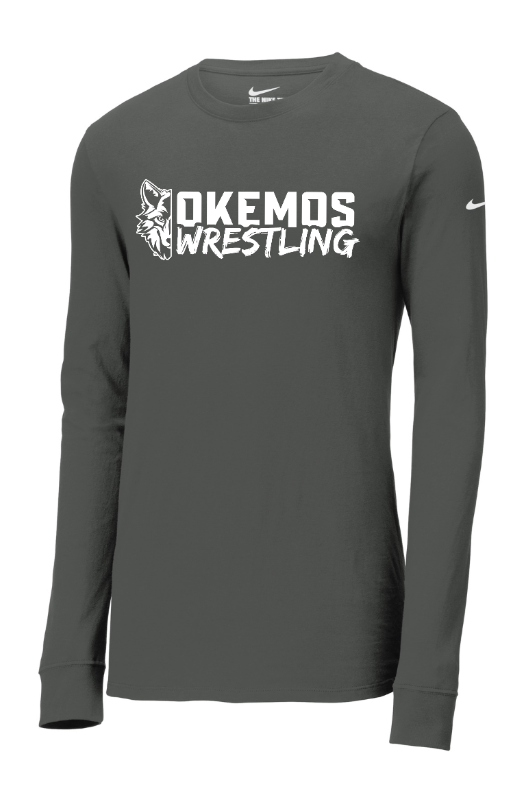 Okemos Wrestling 24/25 - Nike Dri-FIT Long Sleeve T-Shirt (OPTIONAL PERSONALIZATION)