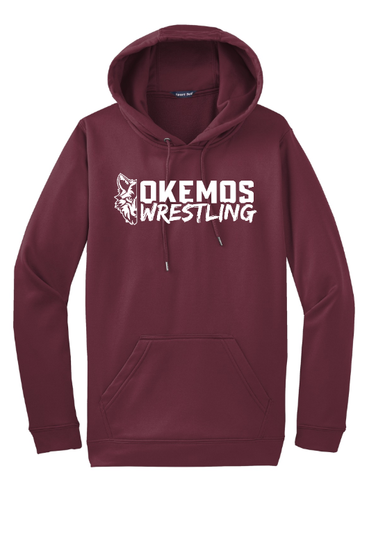 Okemos Wrestling 24/25 - Sport Wick Fleece Hooded Pullover  (OPTIONAL PERSONALIZATION)