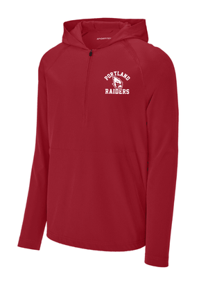 Custom Printed Apparel | ON DEMAND | PORTLAND RAIDERS | Repeat 1/2 Zip Long Sleeve Hooded Jacket - Fabricated Customs