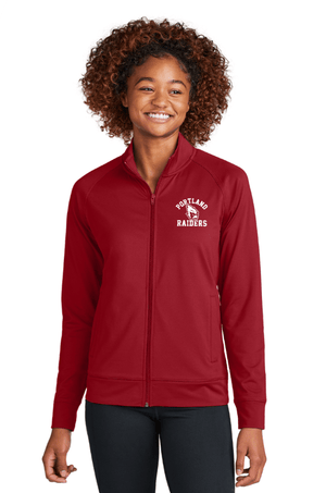 Custom Printed Apparel | ON DEMAND | PORTLAND RAIDERS | Women's Sport - Wick Stretch Full Zip Cadet Jacket - Fabricated Customs