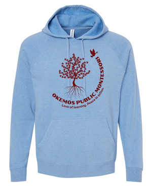Custom Printed Apparel | OPM Holiday Store | Adult Unisex Pacific Blue Fleece Hoodie "OPM Logo" - OPM W25 - 18675