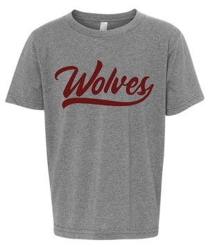 Custom Printed Apparel | OPM Holiday Store | Youth T-Shirt "Wolves" (Columbia Blue/Dark Grey) - OPM W25 - 18675