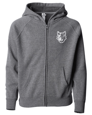 Custom Printed Apparel | OPM Spiritwear 2025 - Adult Lightweight Zip Hood Grey - OPM Spiritwear 2025 - 18266