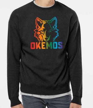Custom Printed Apparel | OPM Spiritwear 2025 - Adult Raglan Crewneck Sweatshirt Black - OPM Spiritwear 2025 - 18266