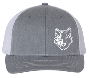 Custom Printed Apparel | OPM Spiritwear 2025 - Adult Snapback Trucker Cap Grey - OPM Spiritwear 2025 - 18266