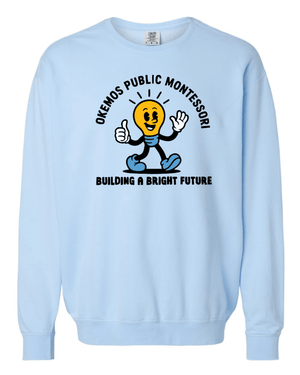 Custom Apparel - Screen Printing - OPM Spiritwear 2025 - Adult Unisex Blue Crewneck Sweatshirt - OPM Spiritwear 2025 - 17537