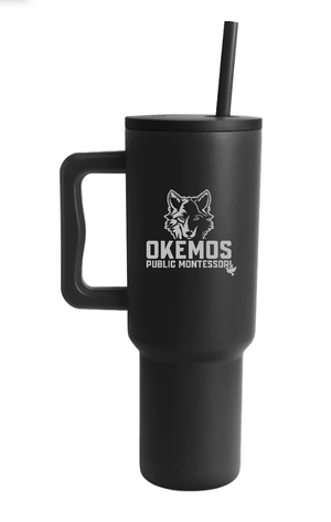 Custom Apparel - Screen Printing - OPM Spiritwear 2025 - Black Simple Modern Tumbler with Straw - OPM Spiritwear 2025 - 17537