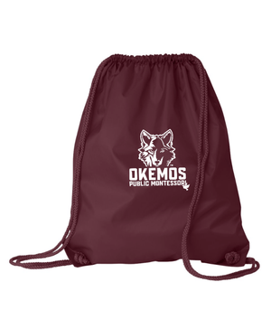 Custom Apparel - Screen Printing - OPM Spiritwear 2025 - Large Maroon Drawstring Bag - OPM Spiritwear 2025 - 17537