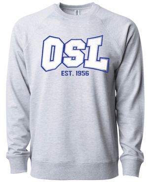 Custom Apparel - Screen Printing - OSL Block Unisex Crewneck Sweatshirt - OSL Fulfillment Stock