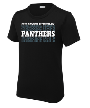 Custom Printed Apparel | OSL Running Club Fall 2025 - Youth Black Performance T-Shirt - OSL Running Club 2025 - 18429