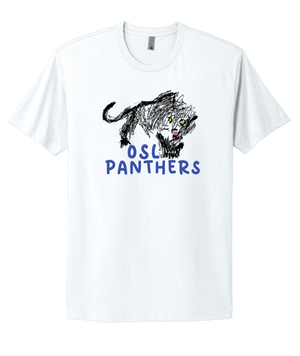 Custom Apparel - Screen Printing - Our Savior Lutheran Panther Student Drawing T-shirt - T-Shirt - OSL Fulfillment Stock