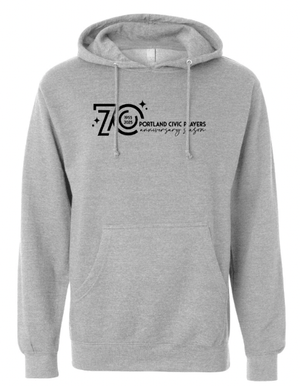 Custom Apparel - Screen Printing - PCP 70 Year Anniversary - Midweight Hoodie (Kelly Green / Grey) - PCP 70 Year Anniversary - 17173