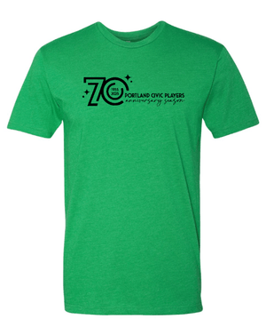 Custom Apparel - Screen Printing - PCP 70 Year Anniversary - Unisex T-Shirt (Kelly Green / Dark Grey) - PCP 70 Year Anniversary - 17173