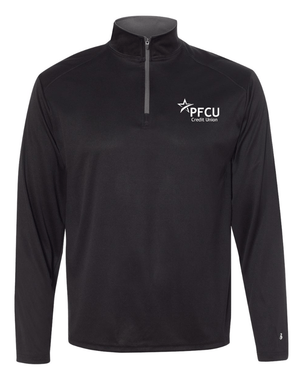 Custom Apparel - Screen Printing - PFCU - Men's Quarter Zip Pullover - PFCU - 14701