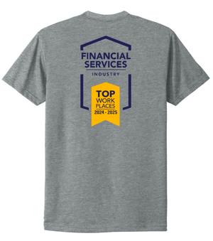 Custom Printed Apparel | PFCU Staff Shop - Adult Dark Heather Grey T-Shirt - PFCU Staff Shop F25 - 18474