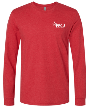 Custom Printed Apparel | PFCU Staff Shop - Adult Long Sleeve Tee (Multiple Color Options) - PFCU Staff Shop F25 - 18474