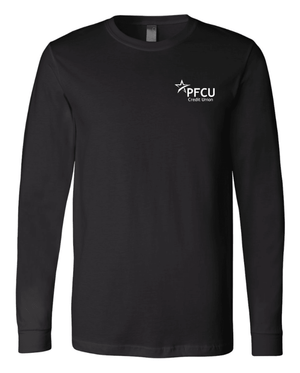 Custom Printed Apparel | PFCU Staff Shop - Adult Unisex Black Long Sleeve - PFCU Cares - PFCU - 19159