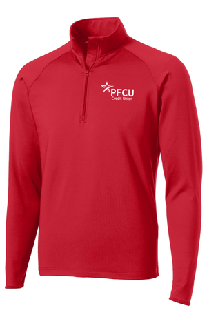 Custom Apparel - Screen Printing - PFCU Staff Shop - Stretch Quarter Zip Pullover (Multiple Colors Available) - PFCU Staff Shop - 17266