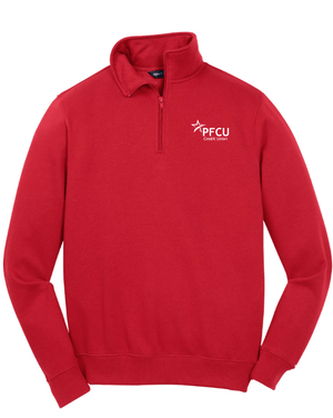 Custom Apparel - Screen Printing - PFCU Staff Shop - Unisex Quarter Zip Sweatshirt (Multiple Colors Available) - PFCU Staff Shop - 17266