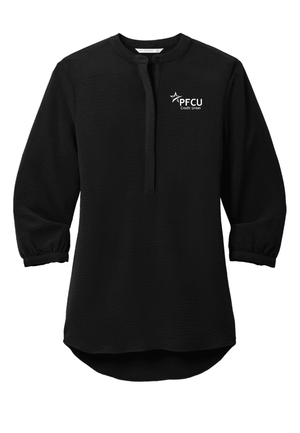 Custom Printed Apparel | PFCU Staff Shop - Women's 3/4 Sleeve Crepe Tunic - PFCU - 19159