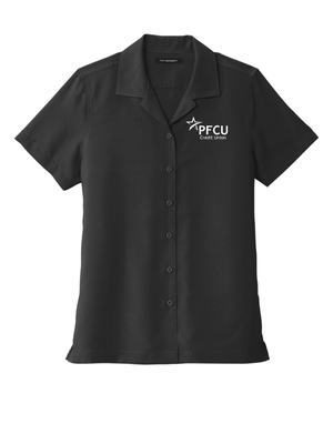 Custom Printed Apparel | PFCU Staff Shop - Women's Performance Button Up Shirt - PFCU - 19159