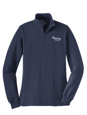 Custom Apparel - Screen Printing - PFCU Staff Shop - Women's Quarter Zip Sweatshirt (Multiple Colors Available) - PFCU Staff Shop - 17266