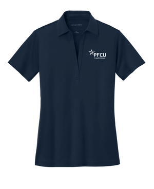 Custom Printed Apparel | PFCU Staff Shop - Women's Silk Touch Performance Polo - PFCU - 19159