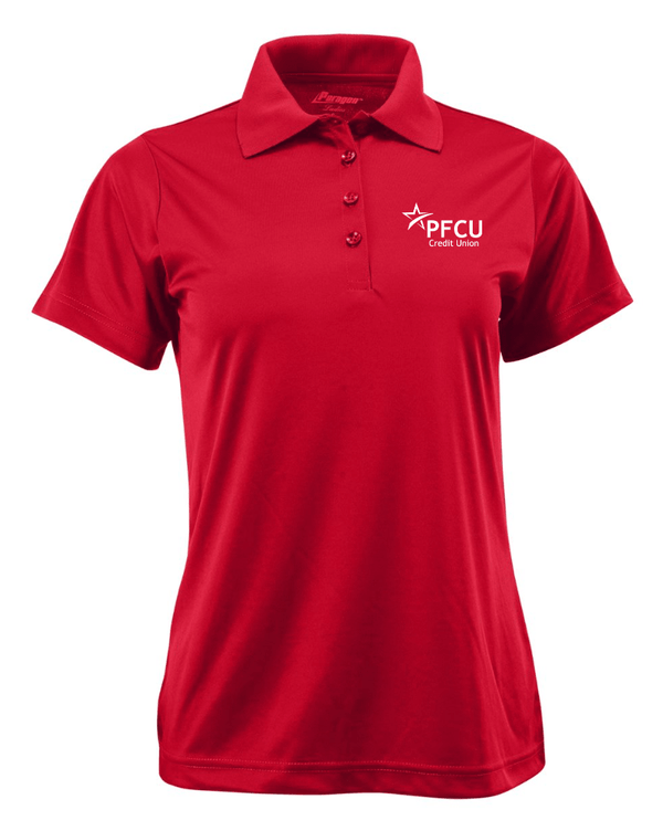 Custom Apparel - Screen Printing - PFCU - Woman's Performance Polo - PFCU - 14701
