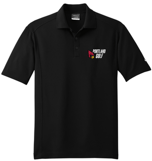 Custom Apparel - Screen Printing - PHS Girl's Golf Apparel - Adult Nike DriFIT Polo Black - PHS Girls Golf - 16466