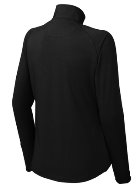 Custom Apparel - Screen Printing - PHS Girl's Golf Apparel - Women's Stretch 1/4 Zip Pullover Black - PHS Girls Golf - 16466