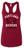 Custom Apparel - Screen Printing - PHS Softball Round 2 - Women's Racerback Tank (Dark Grey / Cardinal) - PHS Softball 2 - 17644
